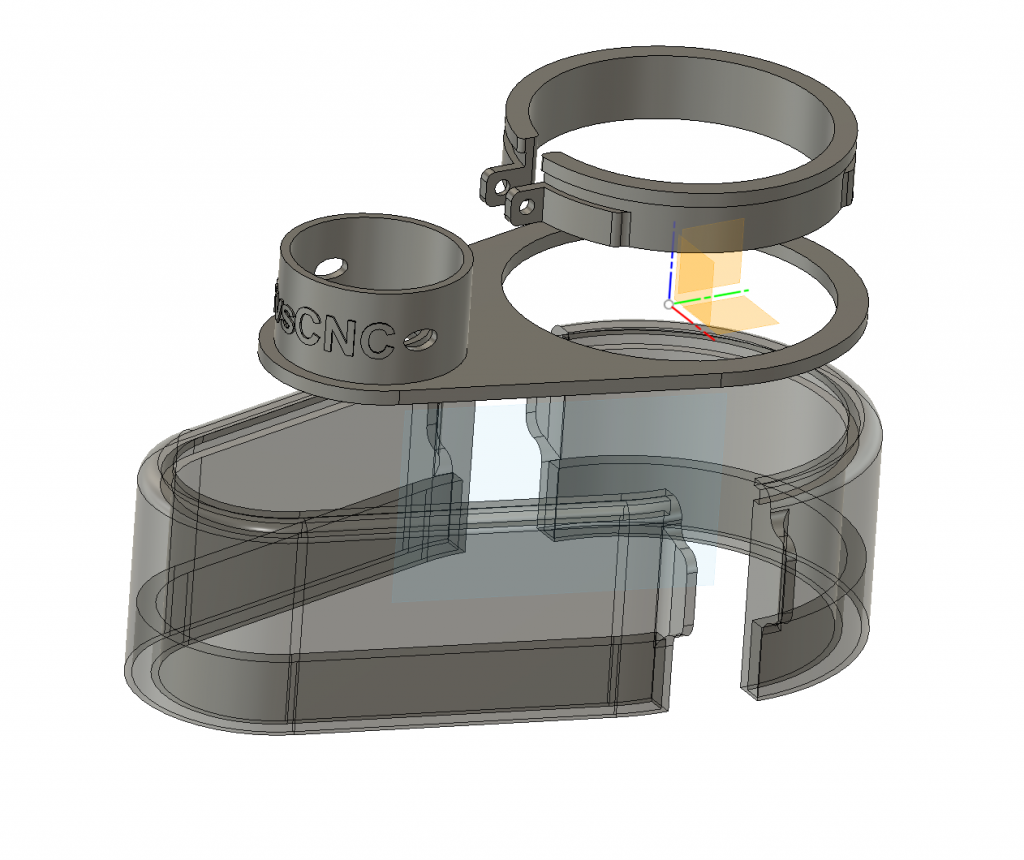 CNC Dust Shoe (80mm) render 1