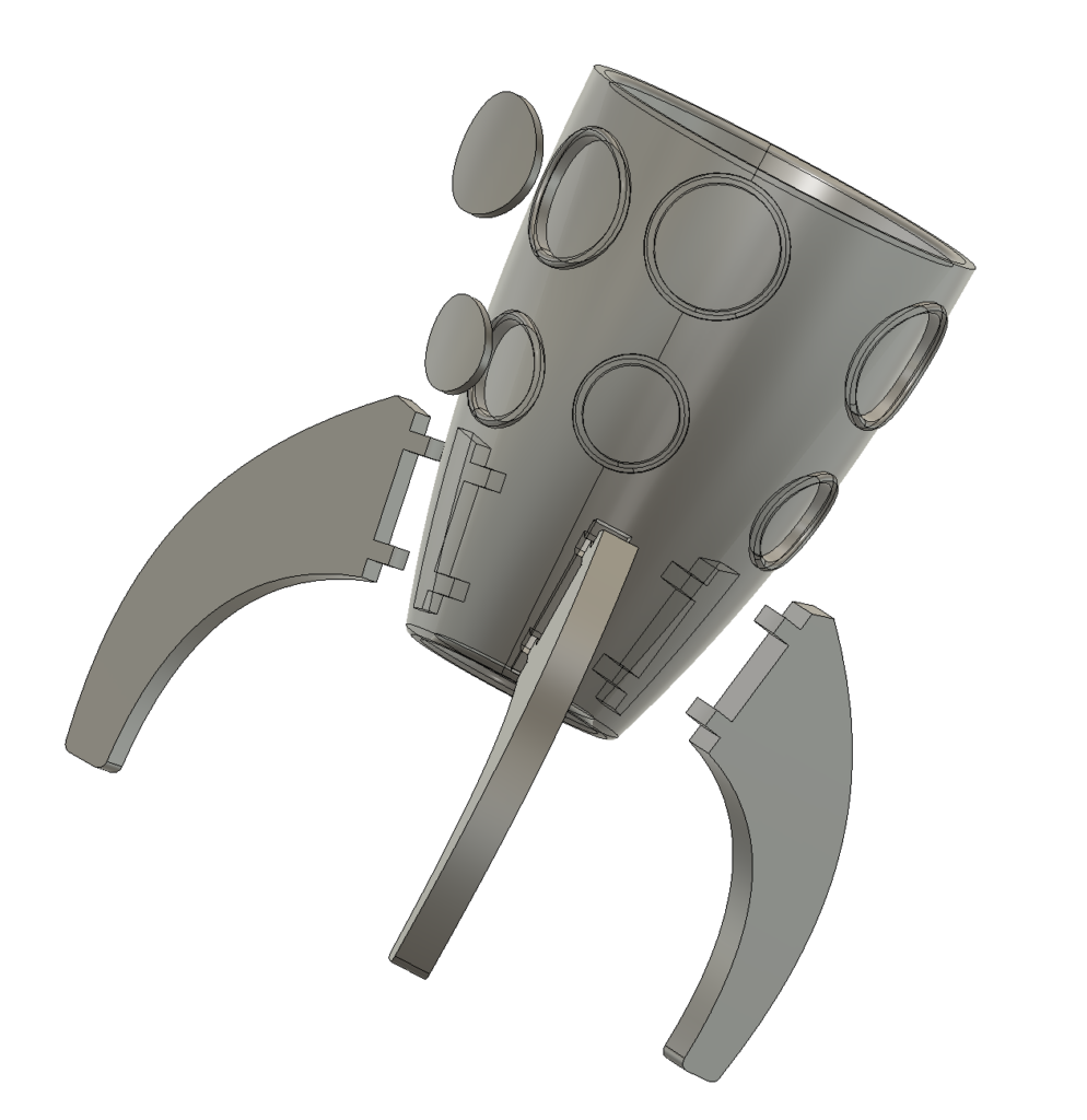 Rocket Ice Cream Cone Holders render 1