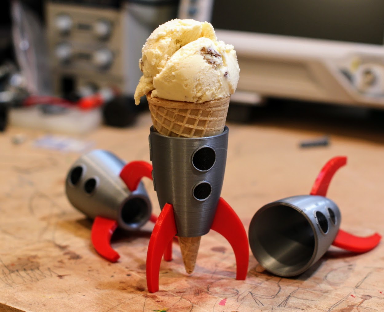 Rocket Ice Cream Cone Holders